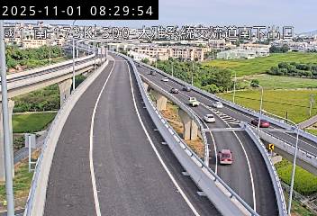 國道一號 173K+500 南向 大雅系統交流道到大雅交流道 距離1.1公里