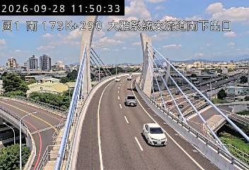 國道1號(大雅系統交流道到大雅交流道, 南下出口-大雅系統)