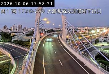國道1號(大雅系統交流道到大雅交流道, 南下出口-大雅系統)