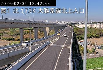 國道1號(大雅系統交流道到豐原交流道, 北上入口-大雅系統)