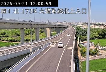國道1號(大雅系統交流道到豐原交流道, 北上入口-大雅系統)