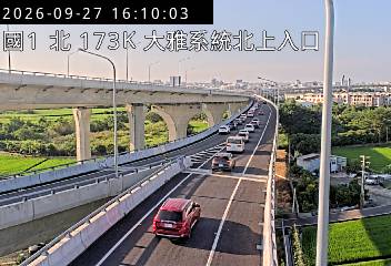 國道1號(大雅系統交流道到豐原交流道, 北上入口-大雅系統)