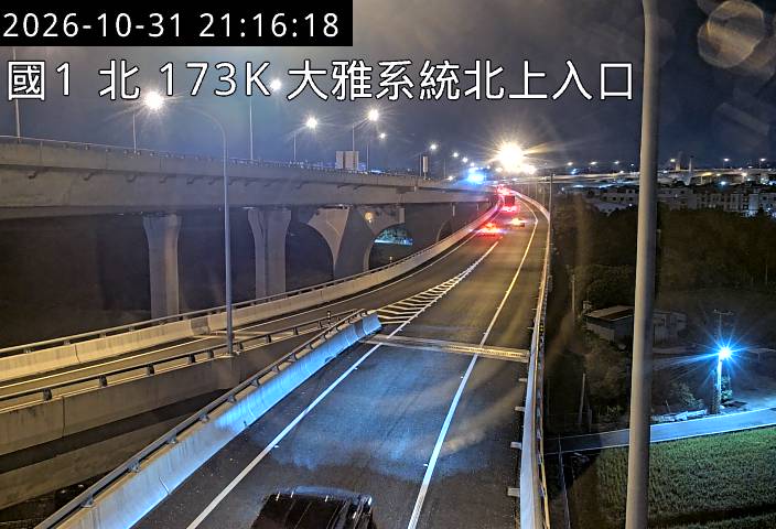 國道1號(大雅系統交流道到豐原交流道, 北上入口-大雅系統)