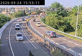 國道1號(台中系統交流道到豐原交流道, 南下入口)