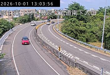 國道1號(台中系統交流道到豐原交流道, 南下入口)