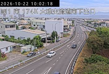 國道1號(大雅系統交流道到大雅交流道, 南下出口)