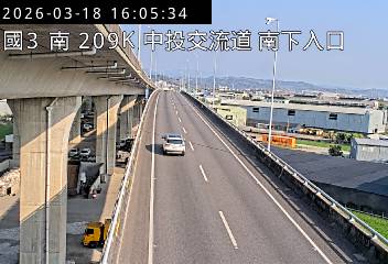 國道3號(中投交流道到霧峰交流道, 南下入口)