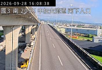 國道3號(中投交流道到霧峰交流道, 南下入口)