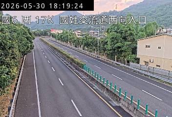 國道6號西向17.41km 氣溫33.9度