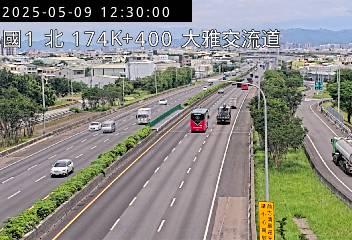 🔴Live-國道1號北向(  大雅交流道 174.4Km)即時影像