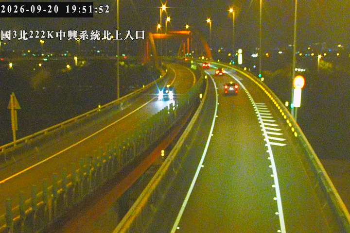 國道3號(中興系統交流道到草屯交流道, 北上入口-中興系統)