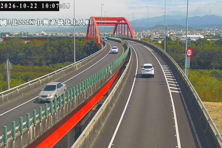 國道3號(中興系統交流道到草屯交流道, 北上入口-中興系統)