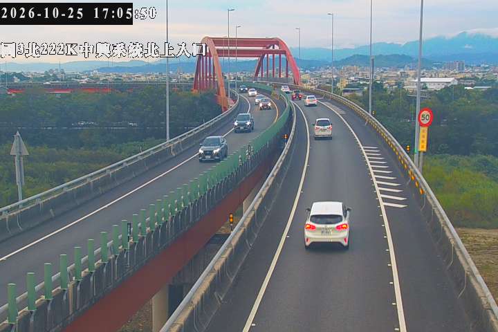 國道3號(中興系統交流道到草屯交流道, 北上入口-中興系統)