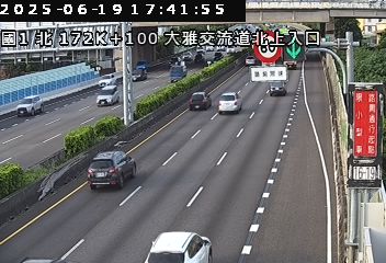 國道1號(大雅交流道到豐原交流道) 428台灣台中市大雅區龍善街177號 即時監視器 路況監視器 即時路況影像