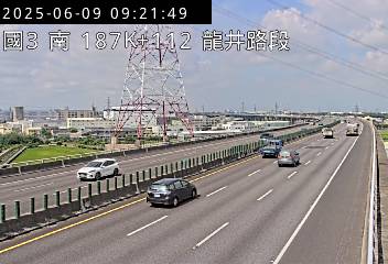 國道3號 187K+100 (-)(S) CCTV-N3-S-187.100-M 432台灣台中市大肚區茄投路一段85巷26號 即時監視器 路況監視器 即時路況影像